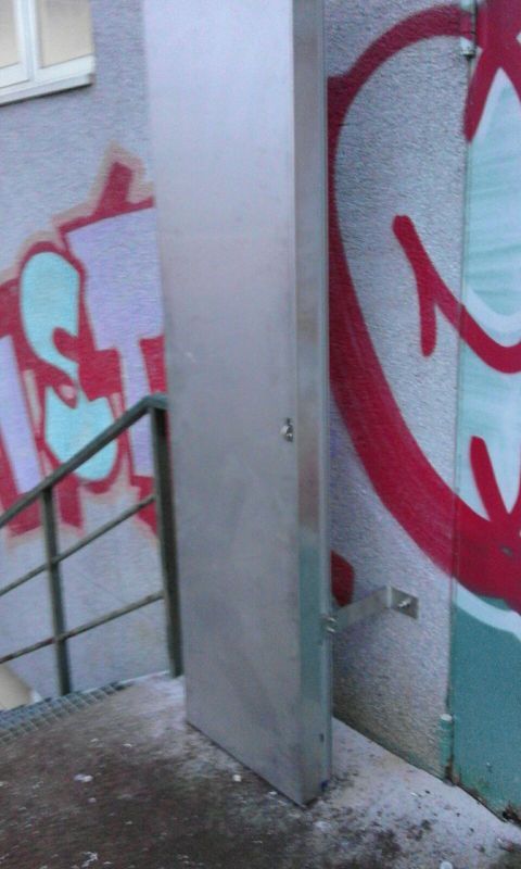 Imagen en primer plano de puerta antriintrusión